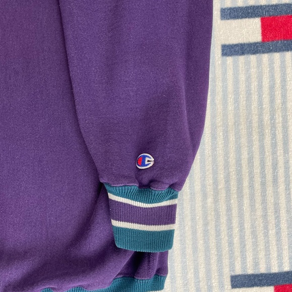 Vintage Champion Reverse Weave embroidered Spellout crewneck sweatshirt - Picture 6 of 11